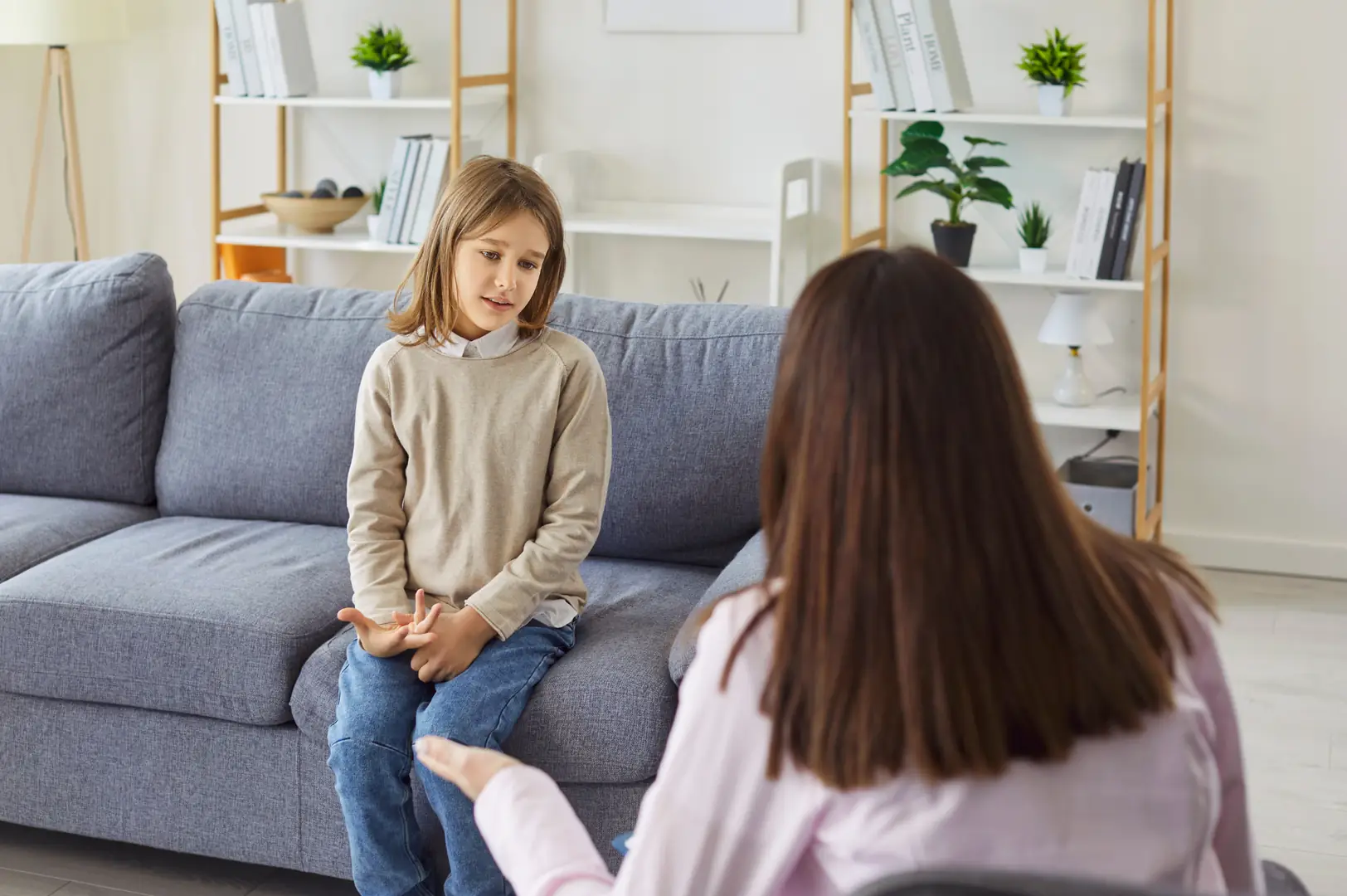 A young person and clinician in a Kids' Dr consultation.