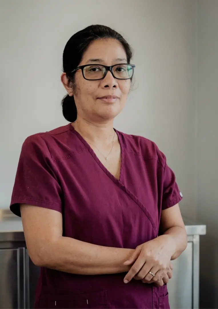 Portrait of Dr Aye Thidar Htun, MBBS, MSc, MHLM, MHP, FRANZCOG, at SMSG