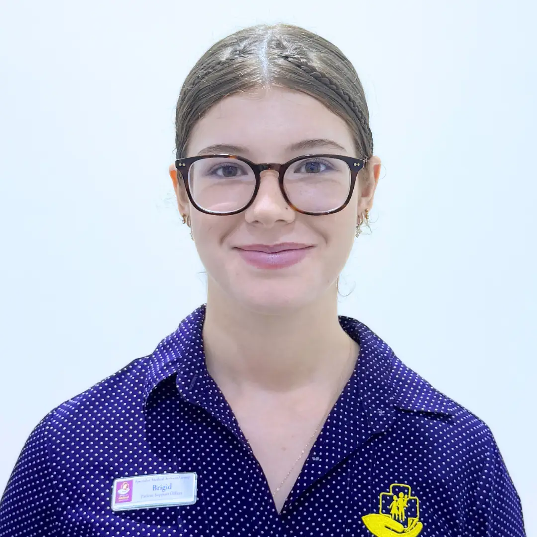 Brigid, Patient Support Officer at SMSG
