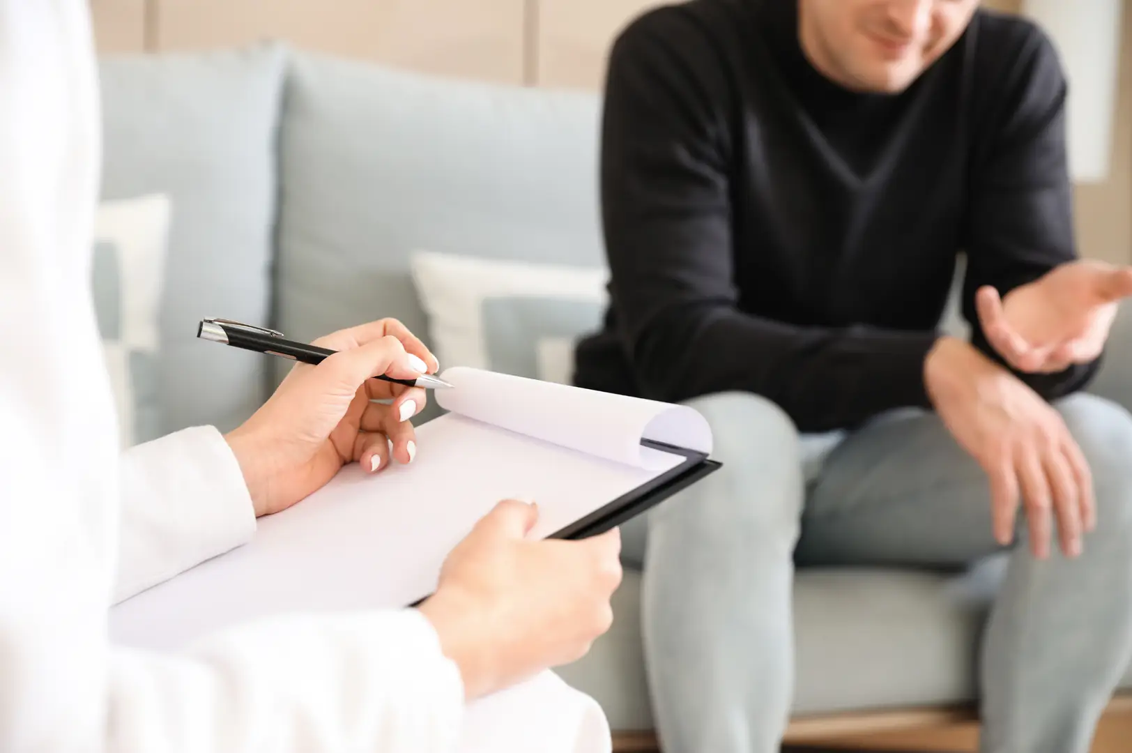 A counselling space at an SMSG centre.